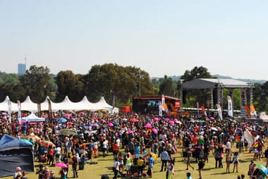 The parade made its way back to Zoo Lake