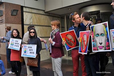 Protesters in Cape Town (Pic: Simon D / PINK Papparazzi)