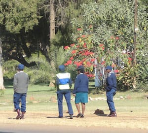 Police conducting surveillance of the GALZ office in 2012 (Pic: GALZ)