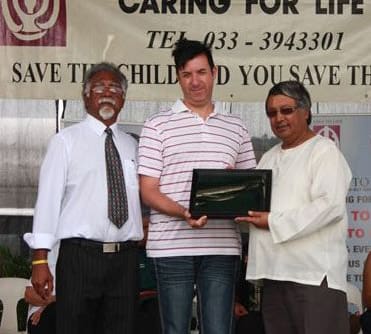 Left to right: Dan Moodley (Director of Love to Live), Anthony Waldhausen (Director of the Gay & Lesbian Network) and Councillor Babu Baijoo, Msunduzi Municipality Speaker.