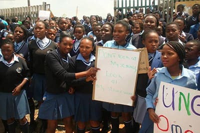 In February, Tembisa high school pupils backed seven lesbian classmates who were branded Satanic by their school.