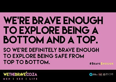 An example of a WeTheBrave print advert