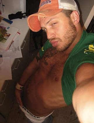 Tom Hardy  in one of his saucy MySpace photos