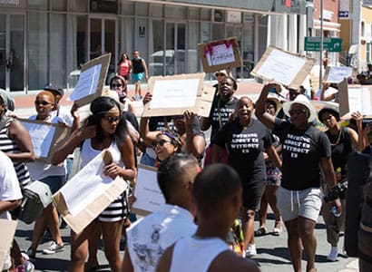 Alternative Inclusive Pride protesters at Cape Town Pride 2015 (Pic: David Lee)