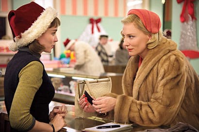 Rooney Mara and Cate Blanchett, in Carol