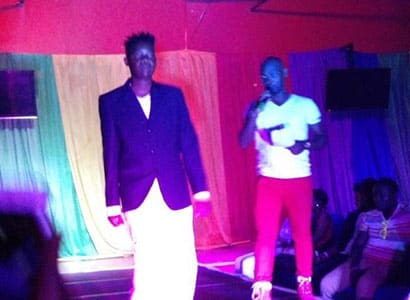 The Mr. & Miss Pride Uganda pageant before the raid.