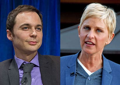 Jim Parsons & Ellen DeGeneres 