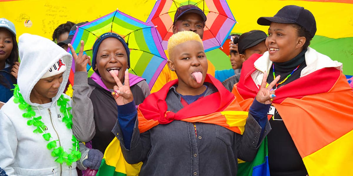 Revelers at Vaal Pride 2019